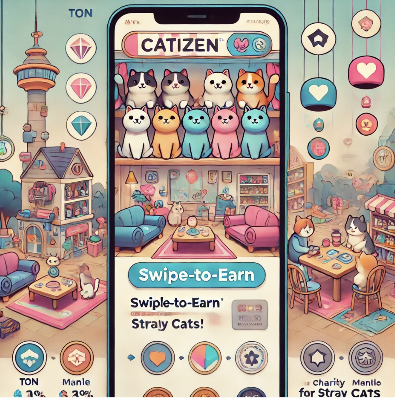 Catizen là gì? Game Swipe to Earn trên Telegram và Chi tiết về Airdrop